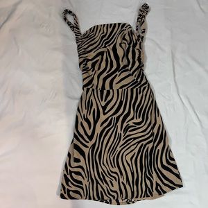 Zebra print dress